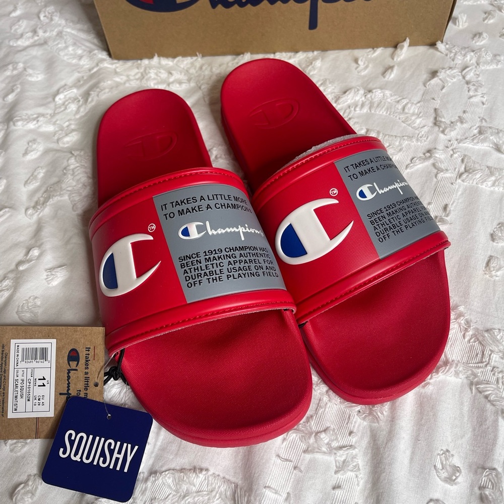 Mens Champion slides Sz 11 NWT